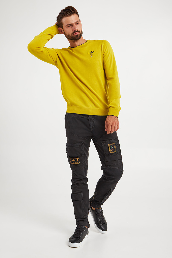 Sweter męski wełniany AERONAUTICA MILITARE