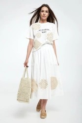 Spódnica midi z haftem Orme WEEKEND MAX MARA