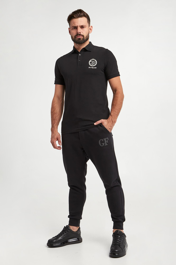 Polo męskie z logo KARL LAGERFELD