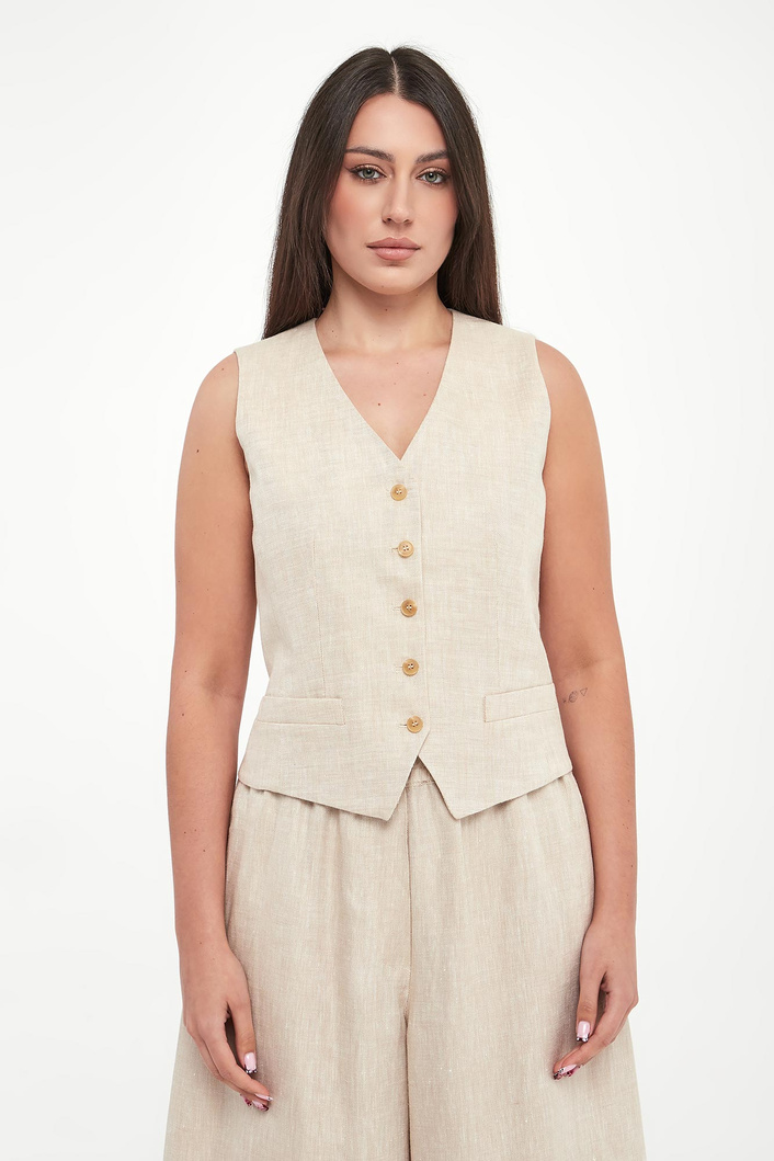 Kamizelka damska lniana Pace WEEKEND MAX MARA