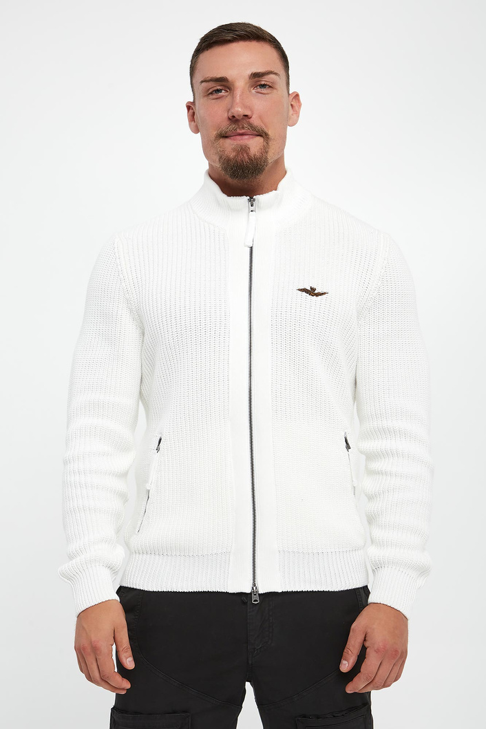 Sweter męski rozpinany AERONAUTICA MILITARE