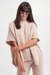 Sweter damski z golfem wełniany PESERICO