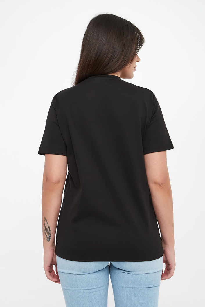 T-shirt damski z logo ELISABETTA FRANCHI