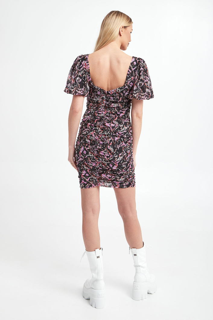 Sukienka ze wzorem NOTES DU NORD 