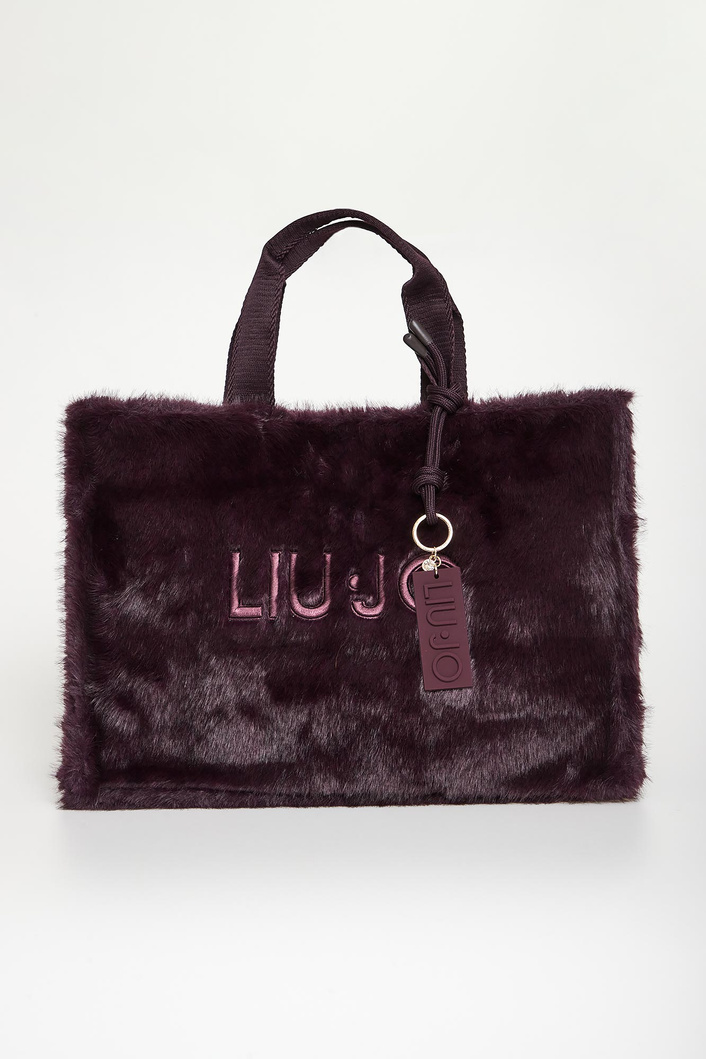 Torebka damska futrzany shopper LIU JO