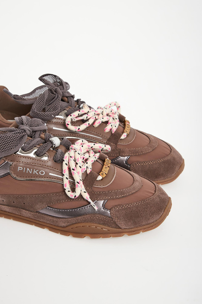 Sneakersy damskie zamszowe PINKO