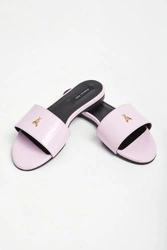 Klapki damskie skórzane PATRIZIA PEPE