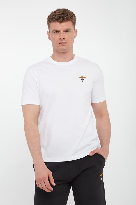 T-shirt męski z logo AERONAUTICA MILITARE