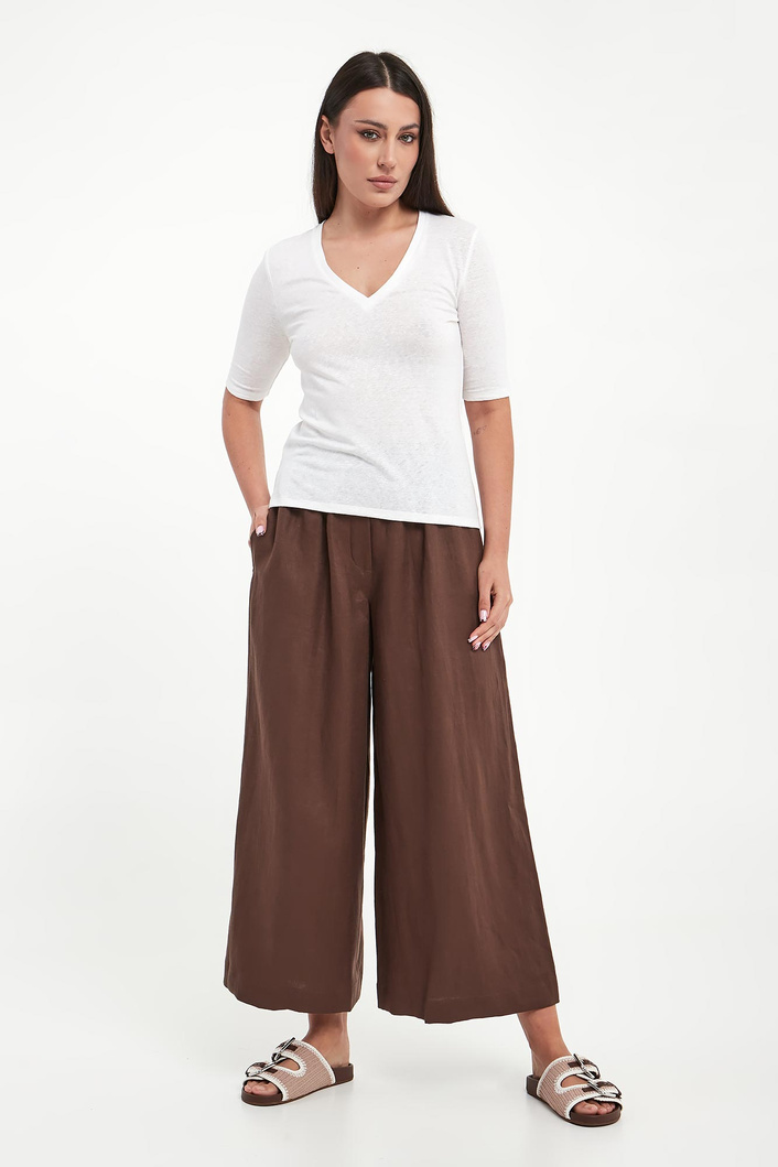 T-shirt damski lniany Opzione WEEKEND MAX MARA