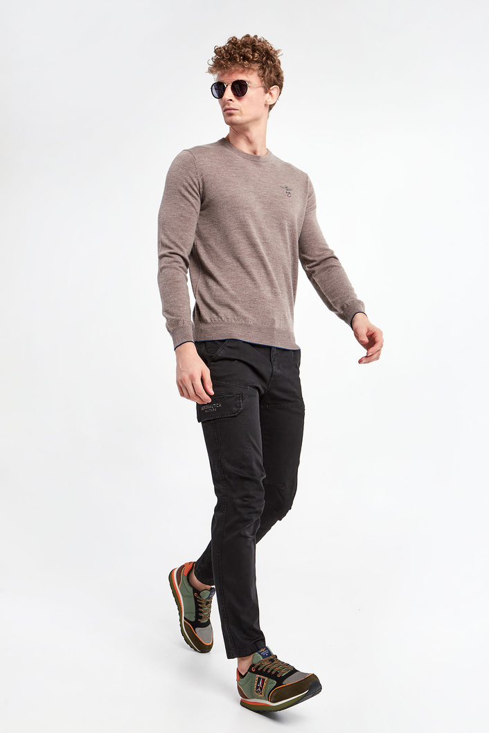 Sweter męski wełniany AERONAUTICA MILITARE