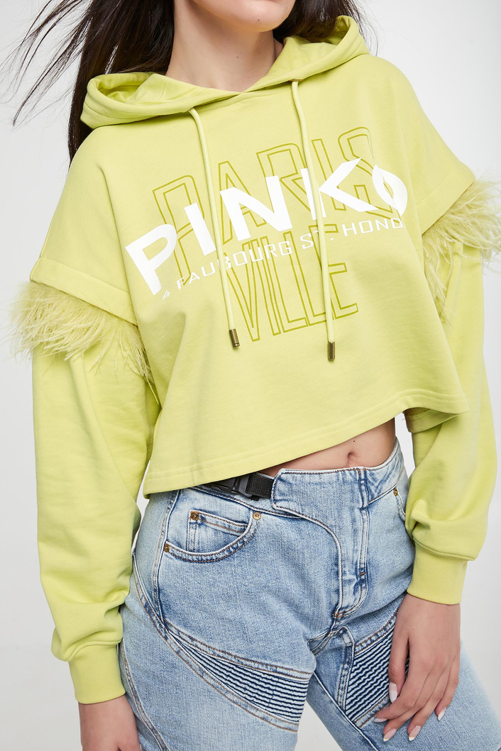 Bluza damska z piórami Avigliana PINKO