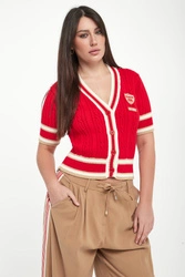 Kardigan damski z krótkim rękawem ERMANNO FIRENZE