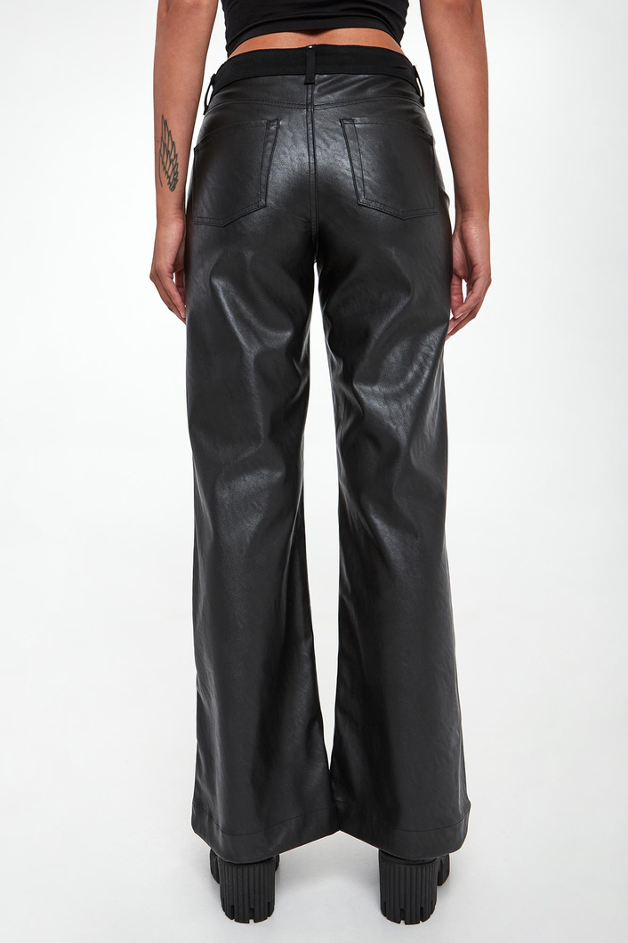 Spodnie damskie z ekoskóry  LIU JO