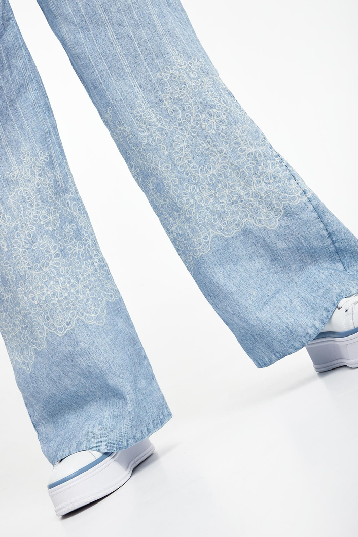 Spodnie damskie lniane ERMANNO FIRENZE