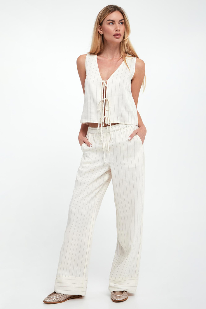 Top damski lniany Isolana MARELLA SPORT