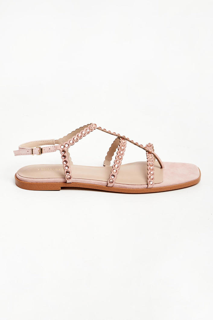 Sandały damskie skórzane TWINSET