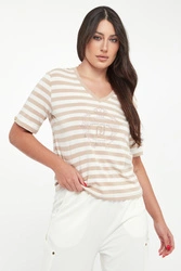 T-shirt damski w paski LIU JO