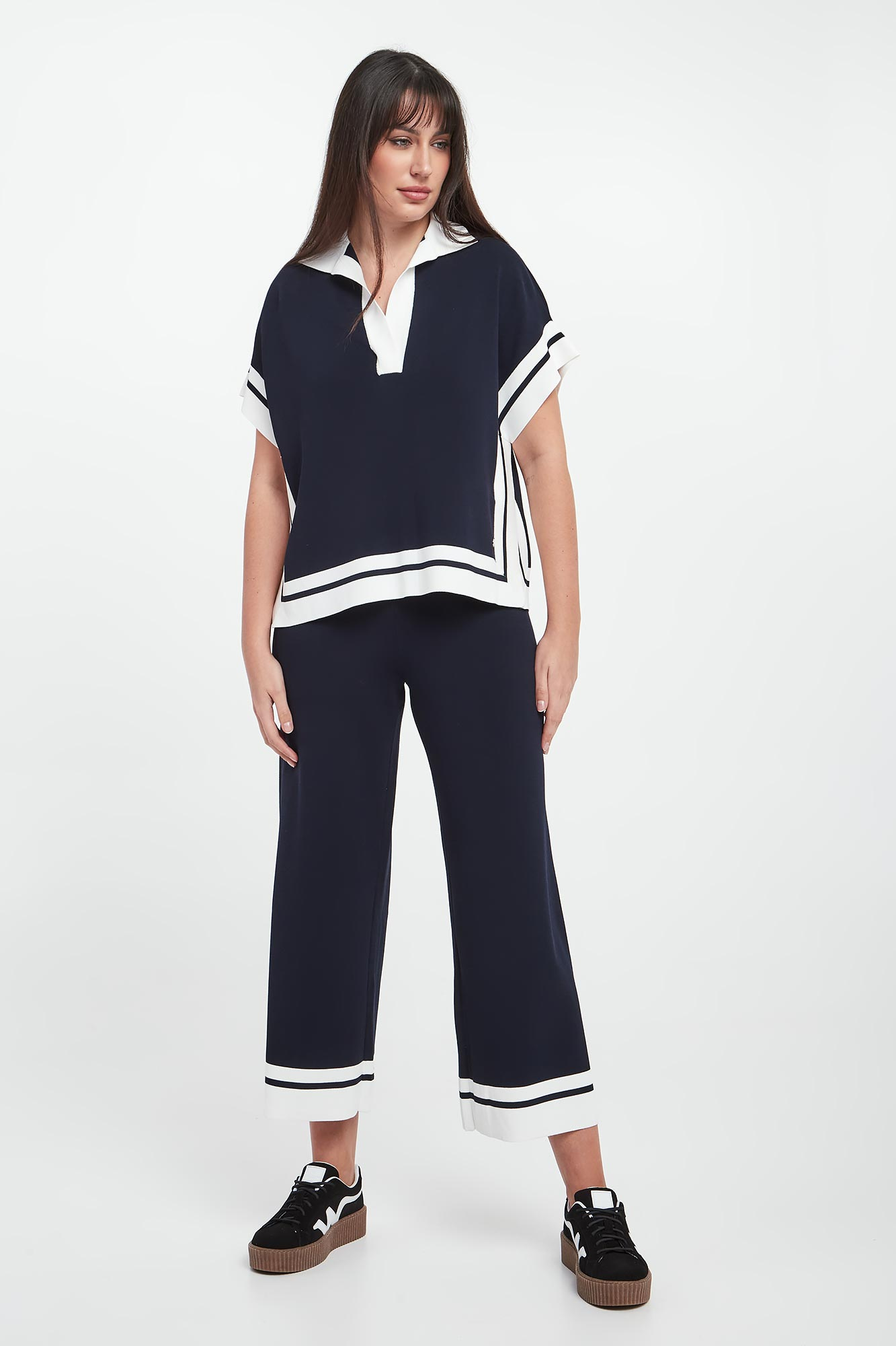 Spodnie damskie JOSEPH RIBKOFF Granatowy Culotte