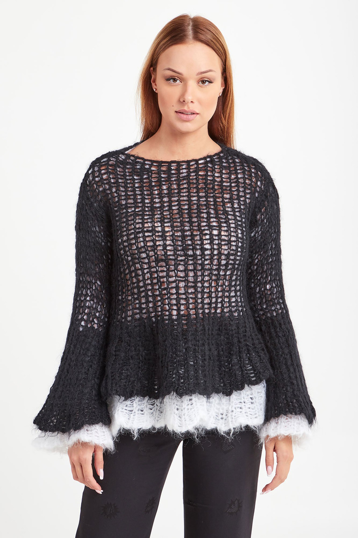 Sweter z moherem EMPORIO ARMANI