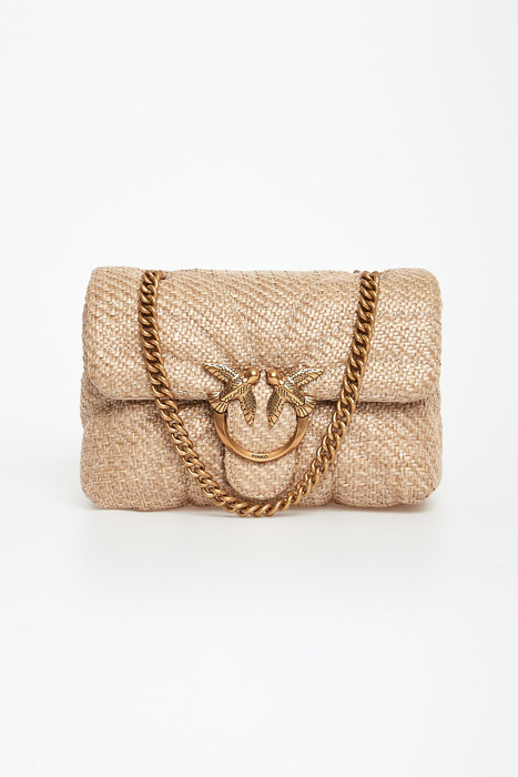 Torebka damska z rafii Love Bag Puff PINKO