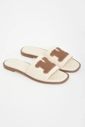 Klapki damskie skórzane Caucaso MAX MARA BEACHWEAR