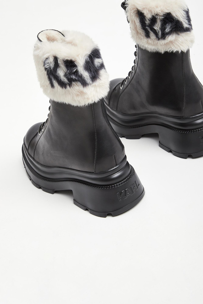 Trapery damskie skórzane KARL LAGERFELD