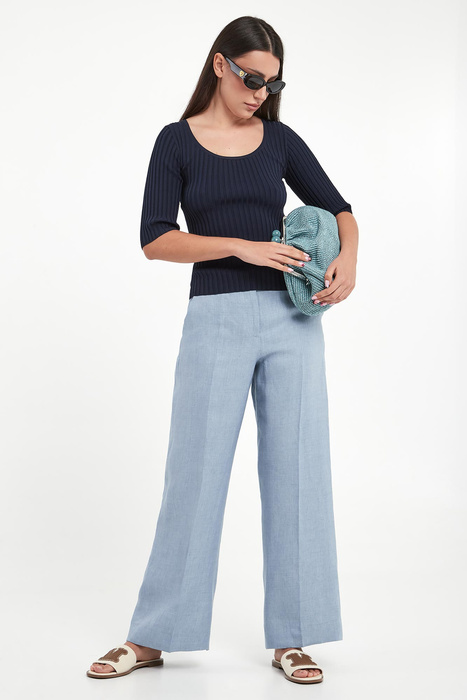 Spodnie damskie lniane Malizia WEEKEND MAX MARA
