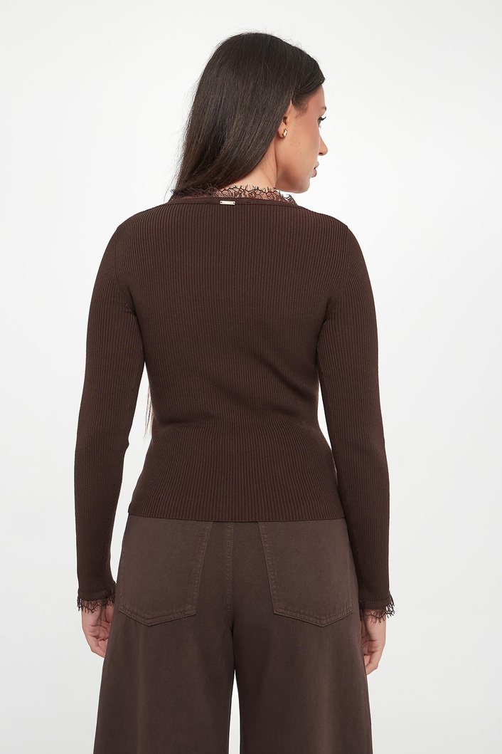 Sweter damski z koronką TWINSET
