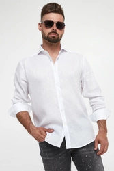 Koszula męska lniana KARL LAGERFELD