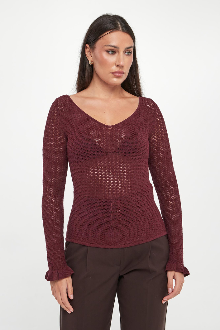 Sweter damski ażurowy Cantone MARELLA