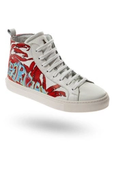 Sneakersy skórzane PATRIZIA PEPE