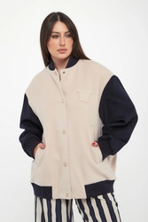 Kurtka damska bejsbolówka wełniana Ellisse WEEKEND MAX MARA