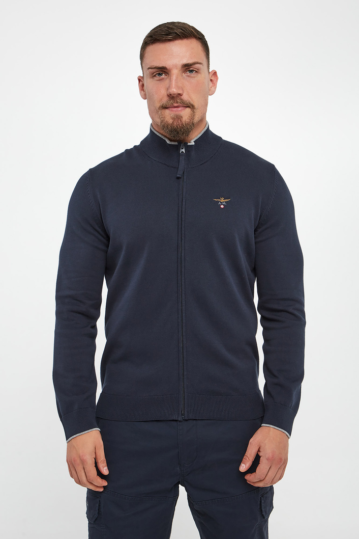 Sweter męski rozpinany AERONAUTICA MILITARE