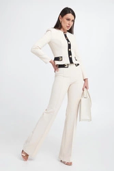 Spodnie damskie rozszerzane ELISABETTA FRANCHI