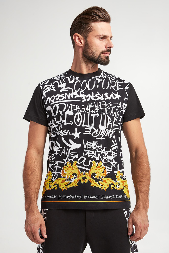 T-shirt męski z logo VERSACE JEANS COUTURE