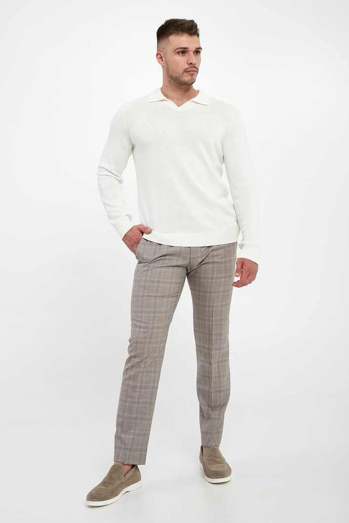 Sweter męski z kołnierzem polo Xavi JOOP! JEANS