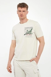 T-shirt męski z nadrukiem AERONAUTICA MILITARE