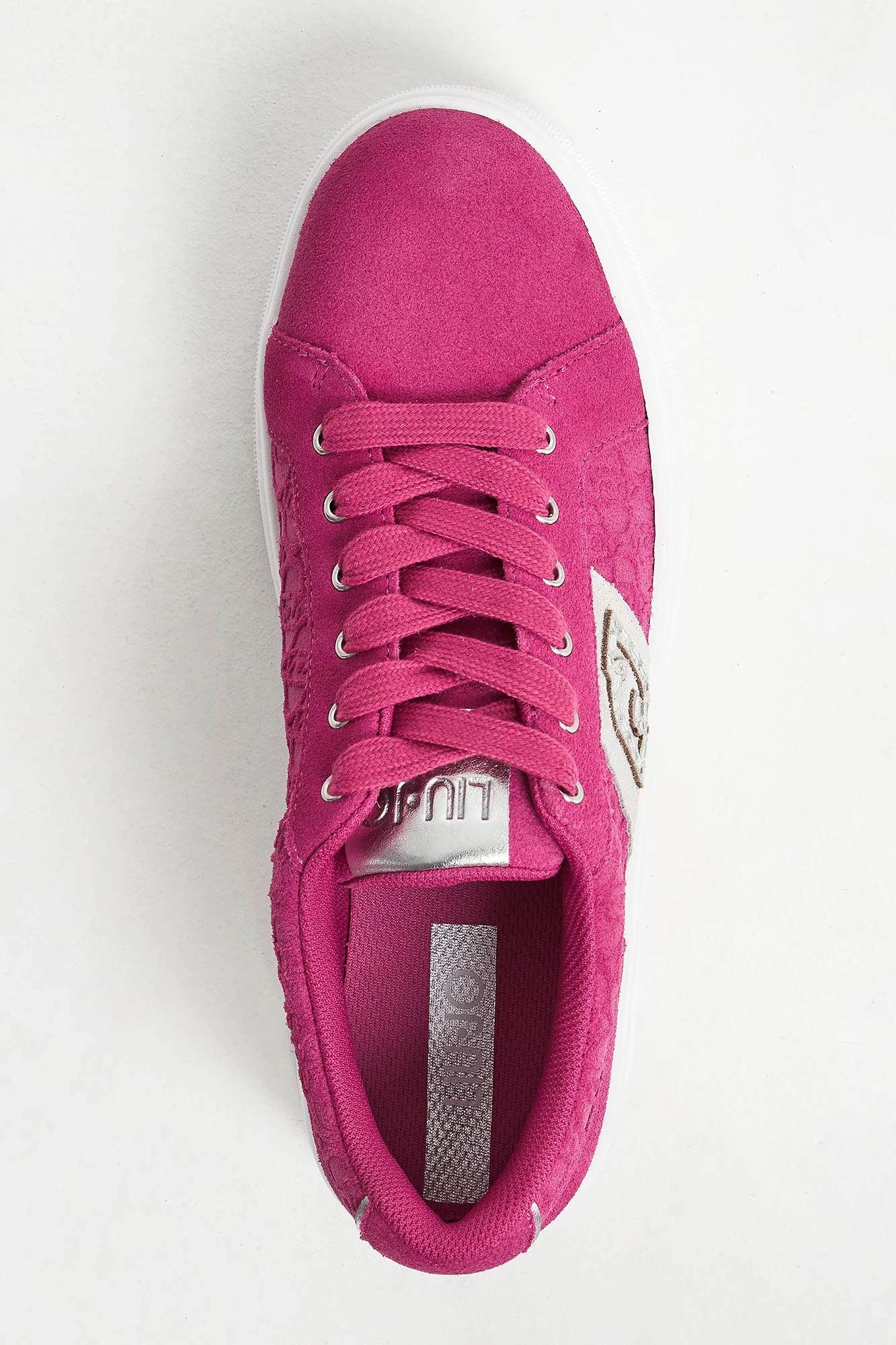 Sneakersy damskie zamszowe LIU JO Różowy BA4031/PX464/00006