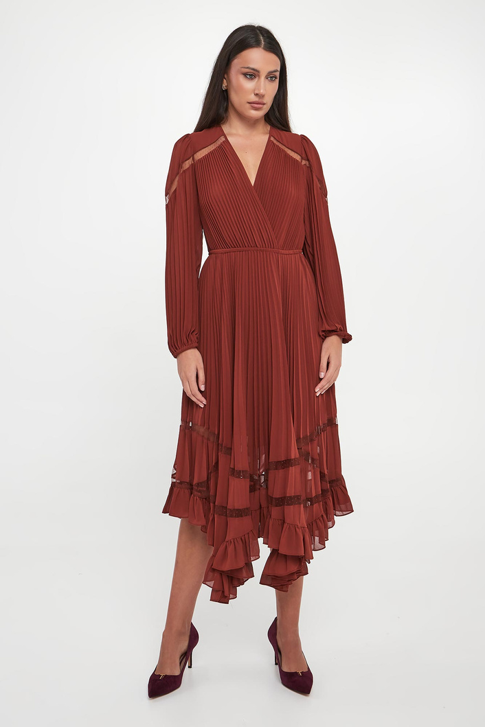 Sukienka plisowana midi TWINSET