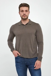 Sweter męski z kołnierzem polo ARMANI EXCHANGE