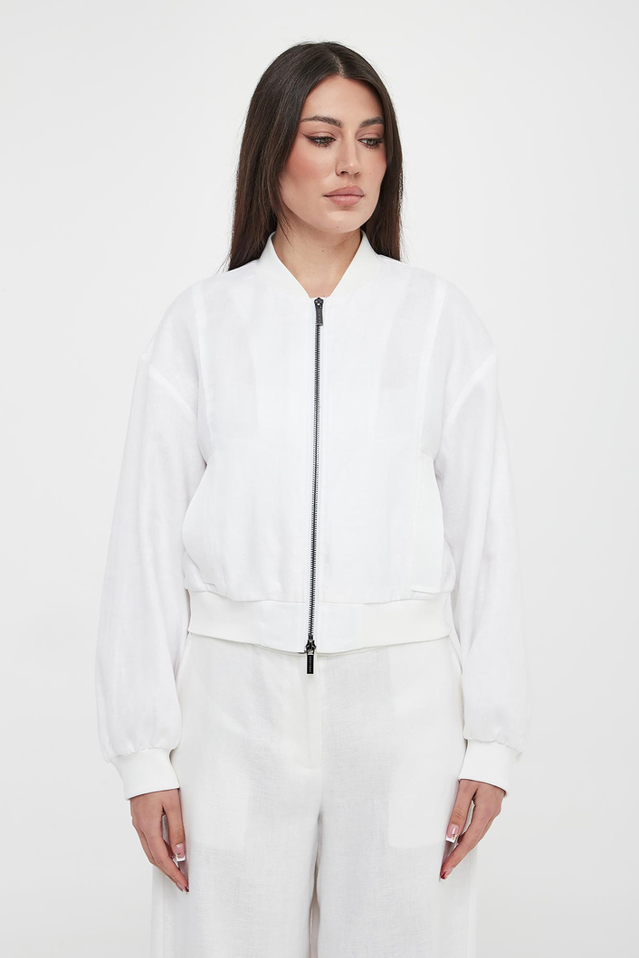 Kurtka damska bomberka lniana ARMANI EXCHANGE