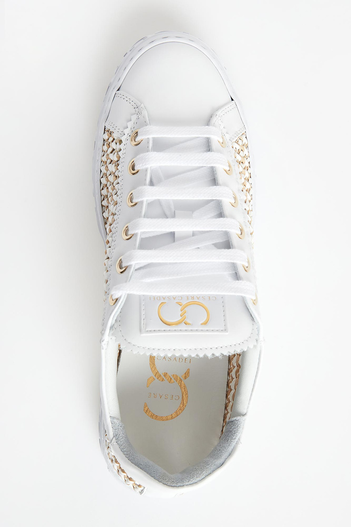 Sneakersy damskie skórzane Oslo CESARE CASADEI