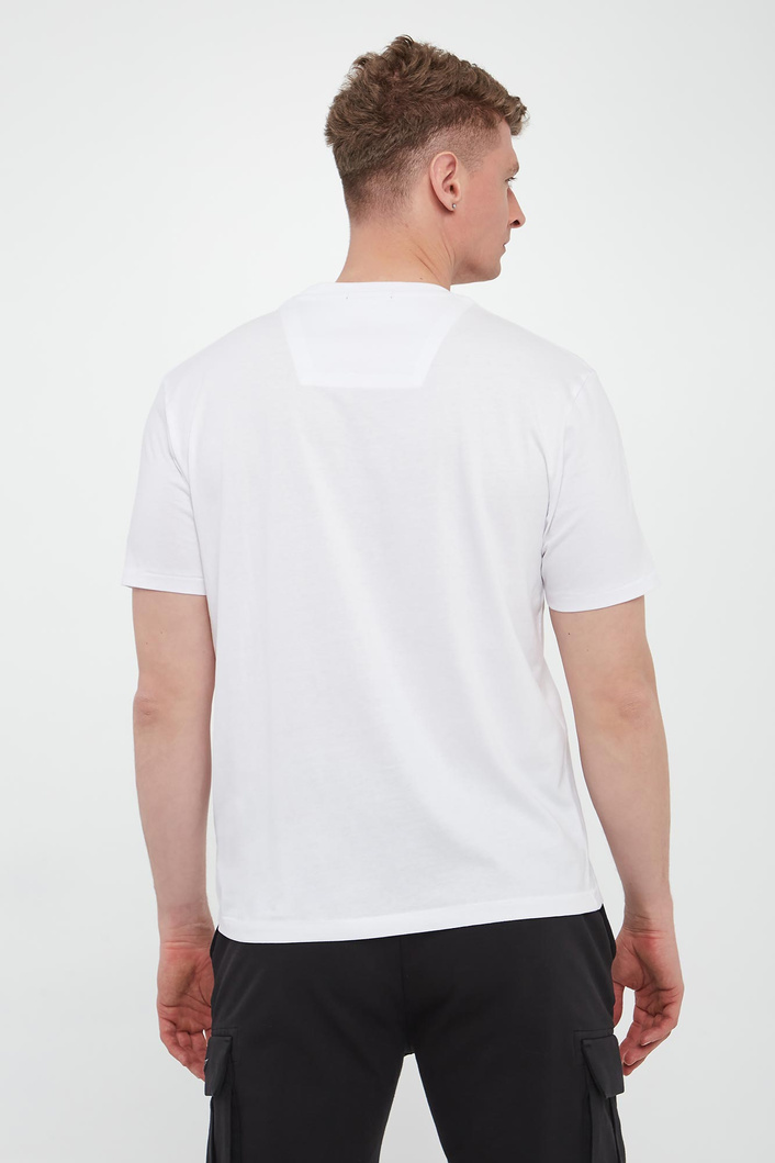  T-shirt męski z nadrukiem AERONAUTICA MILITARE