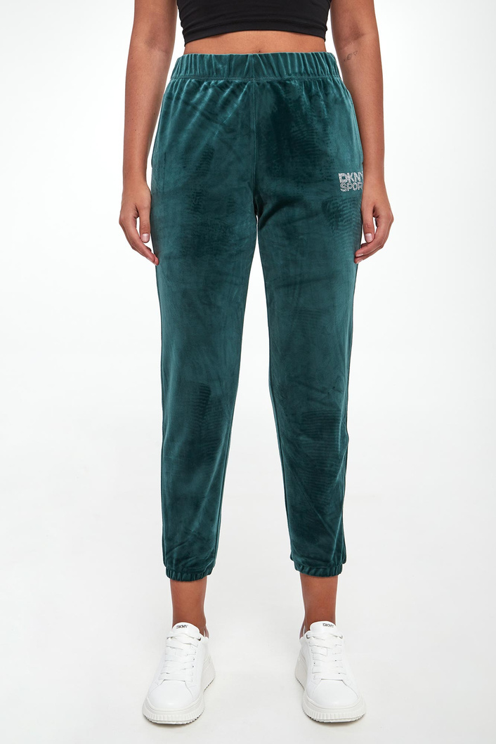 Spodnie damskie welurowe DKNY