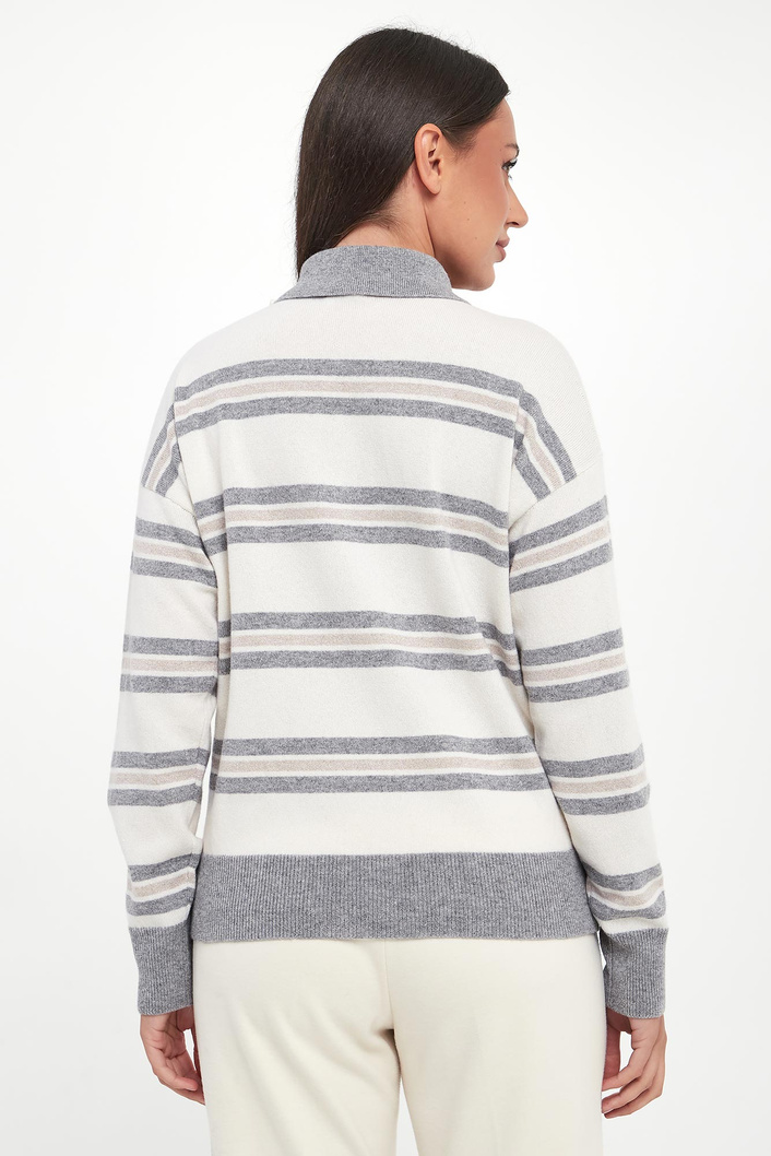 Sweter damski wełniany polo PESERICO