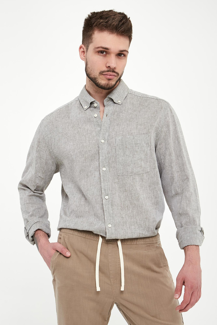 Koszula męska z lnem Hali26-W JOOP! JEANS