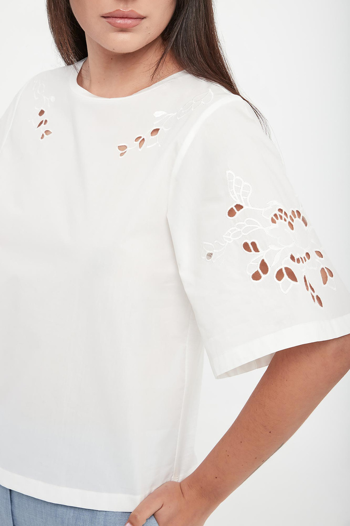 T-shirt damski ażurowy Targa WEEKEND MAX MARA