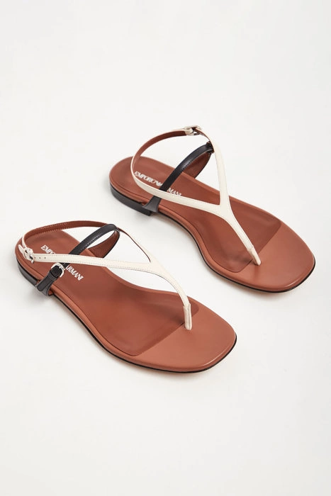 Sandały skórzane EMPORIO ARMANI