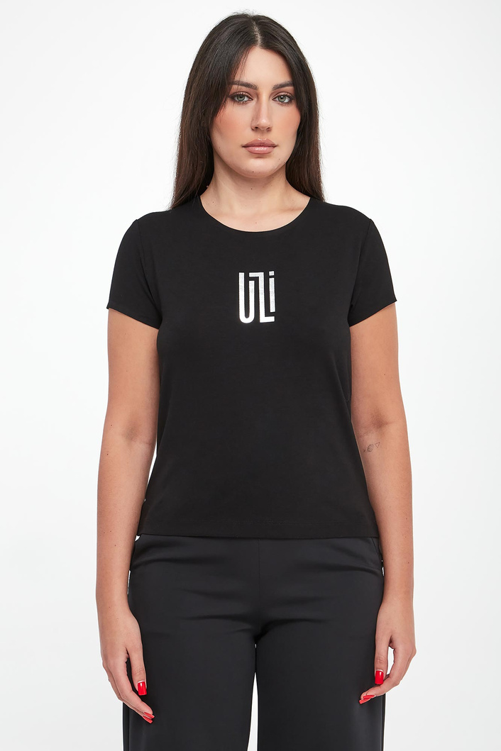 T-shirt damski wiskozowy z logo SPORTALM