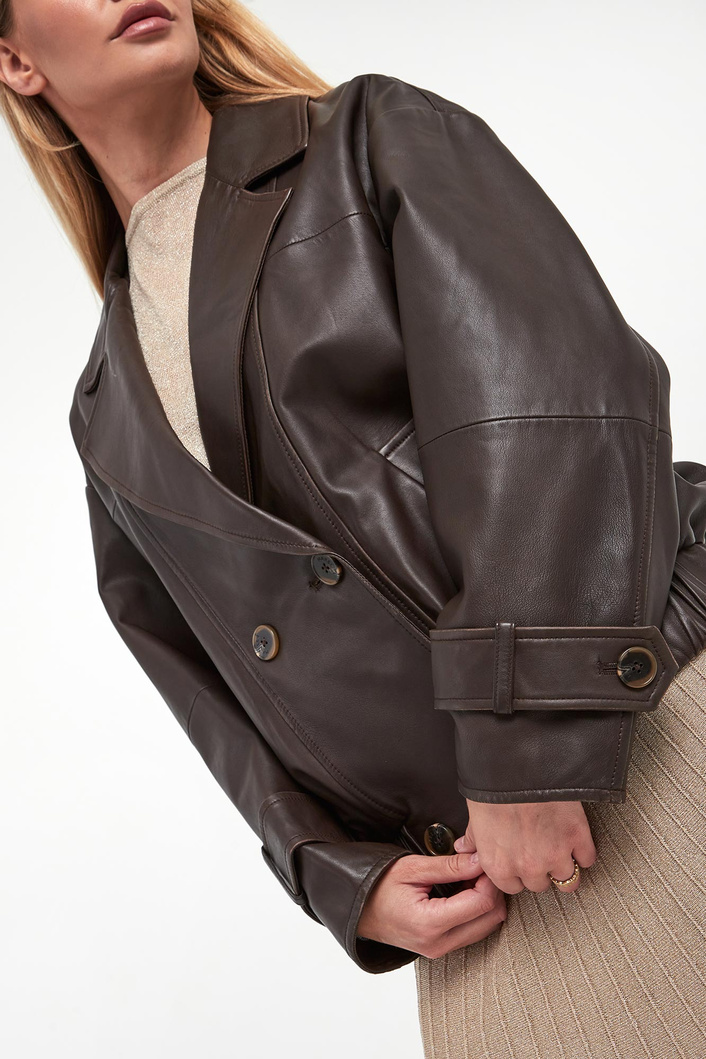 Kurtka damska ramoneska skórzana Matras MARELLA SPORT